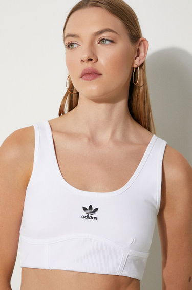 Podprsenka adidas Originals Trefoil Bra Biela | IN4116, 0