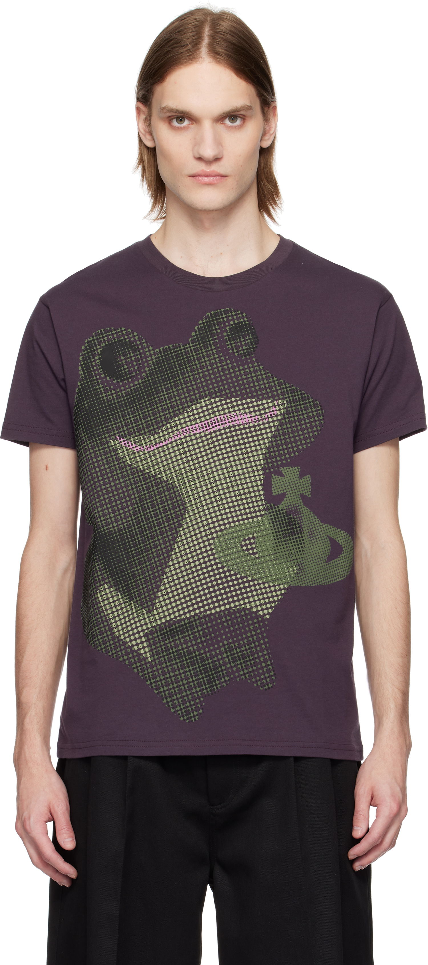 Tričko Vivienne Westwood Vivienne Westwood Frog Classic T-Shirt Fialová | 3G01003C-J001M-, 0