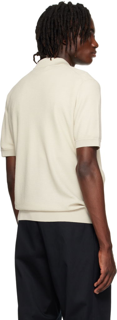 Polo tričko BOSS Regular-Fit Knit Polo Shirt Béžová | 50543148, 2