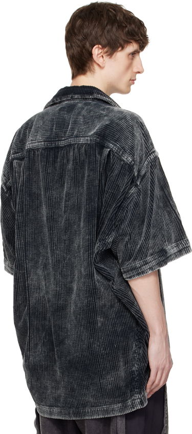 Bunda Maison MIHARA YASUHIRO MIHARA YASUHIRO Amateur Sewn Like Corduroy Short-Sleeve Shirt Šedá | A14SH084, 2