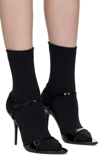Ponožky Balenciaga Balenciaga Avenue Sock 110 Heeled Sandals Čierna | 810517 W12H2, 3