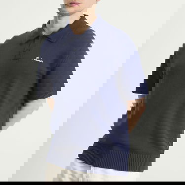 Polo tričko Palmes Palmes Cotton Knit Polo Navy | P40-0027-683, 5