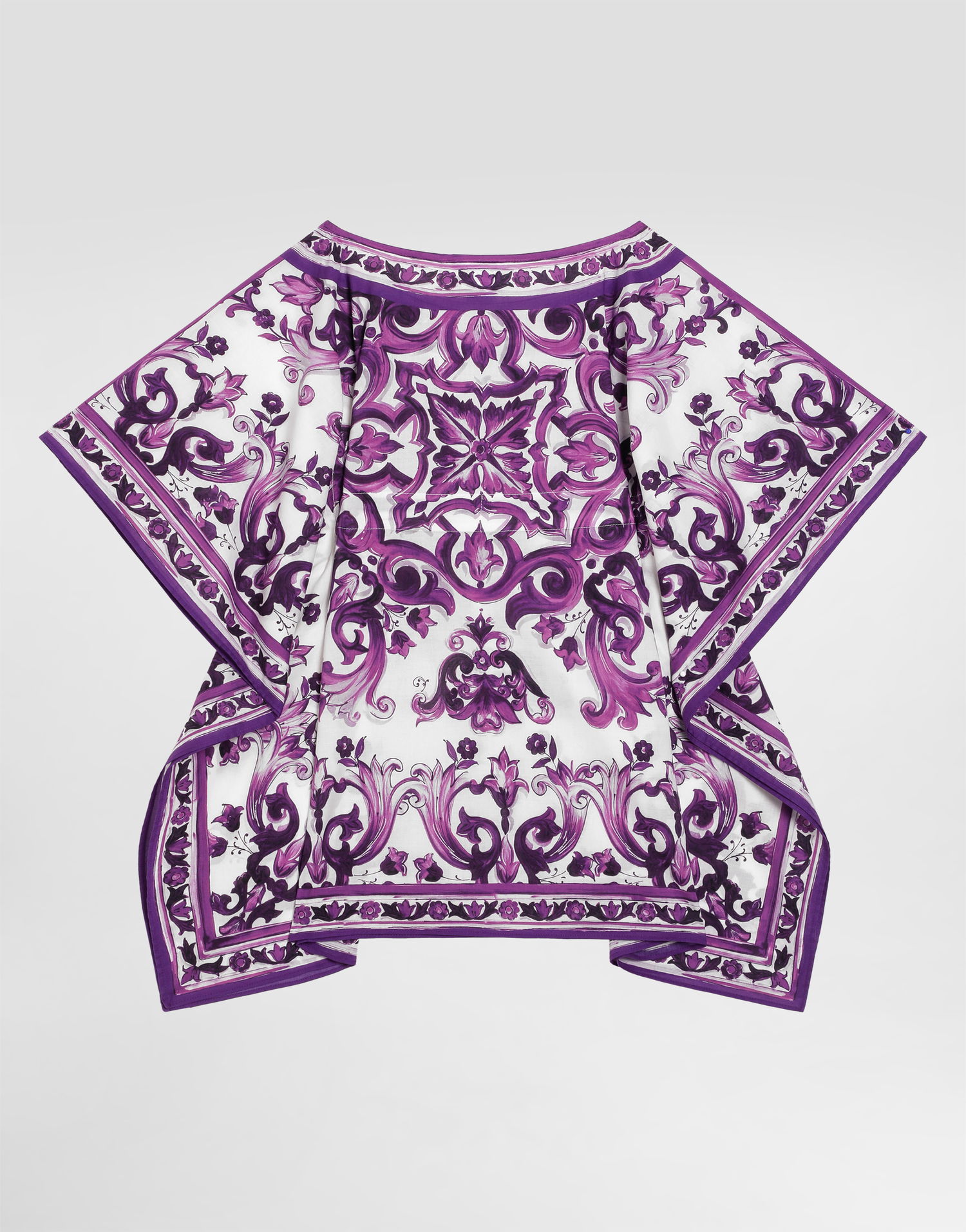 Šaty Dolce & Gabbana Dolce & Gabbana Majolica Print Cotton Caftan Fialová | LB7A40FI5CUIP3TN, 1