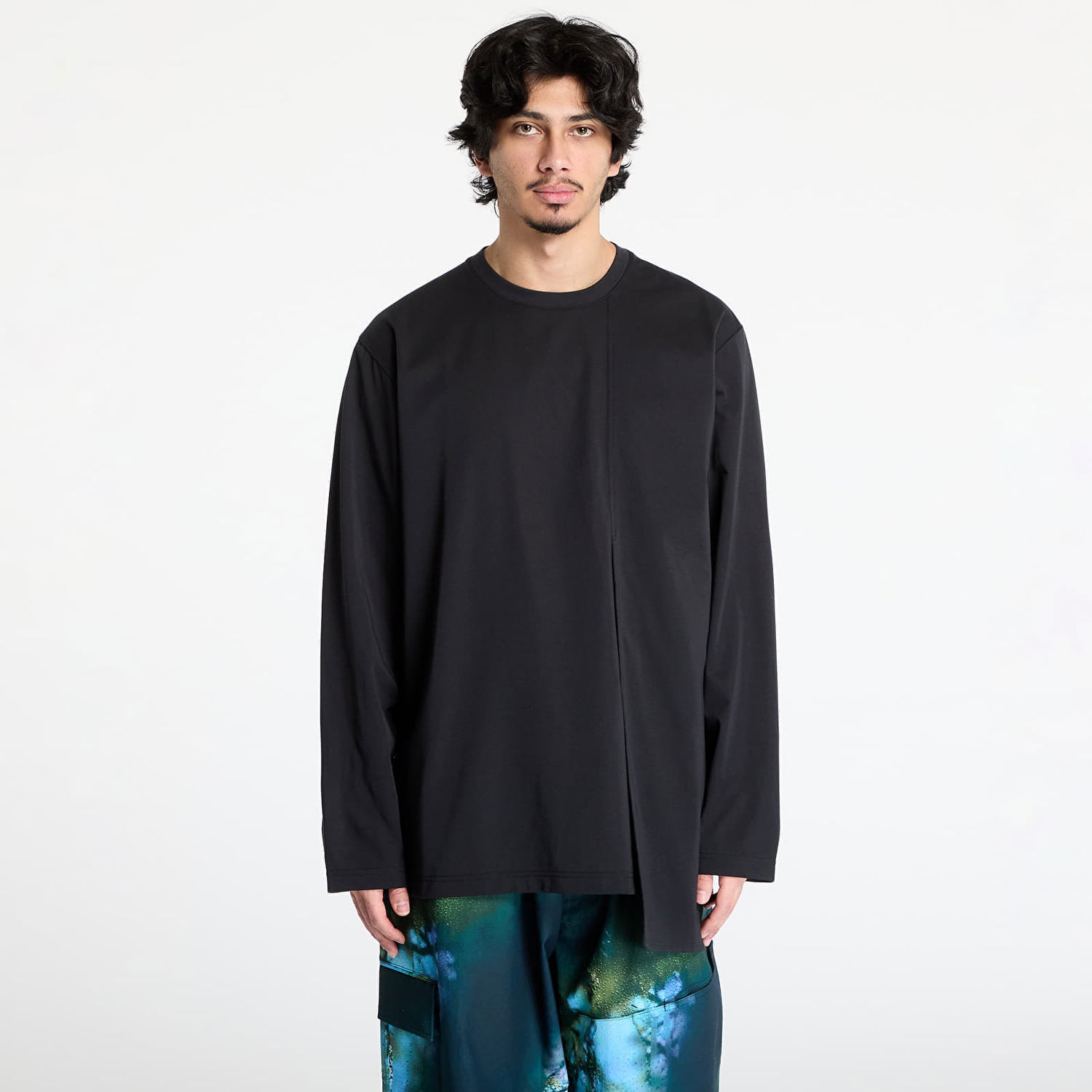 Tričko Y-3 Y-3 Premium Long Sleeve Top Čierna | JN4944, 0