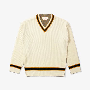 Sveter Marni V-neck Sweater Béžová | CVMG0081Q0-MXW08, 0