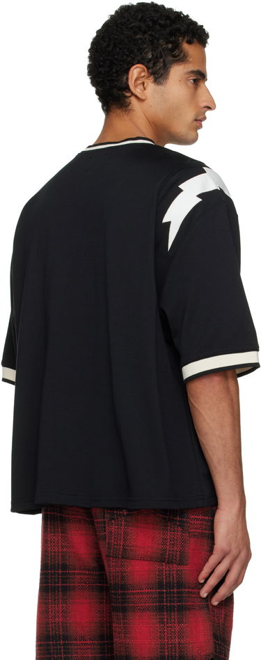 Dres Rhude 'Rhude' Lightning Ringer Jersey T-shirt Čierna | RHFW25TT01729, 2