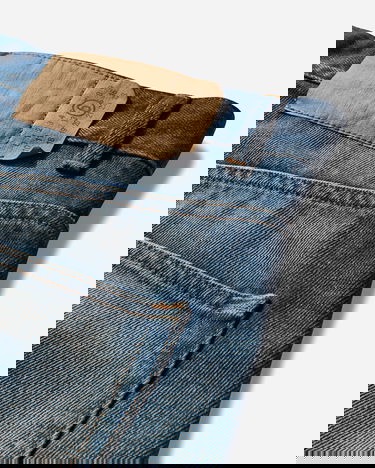Džínsy Maison Margiela Wide-Leg Washed Denim Jeans Modrá | SH0LA0024 962, 4