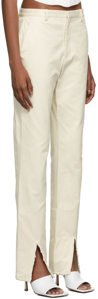 Nohavice Dion Lee Split Frayed Trousers Biela | C2028R22, 1