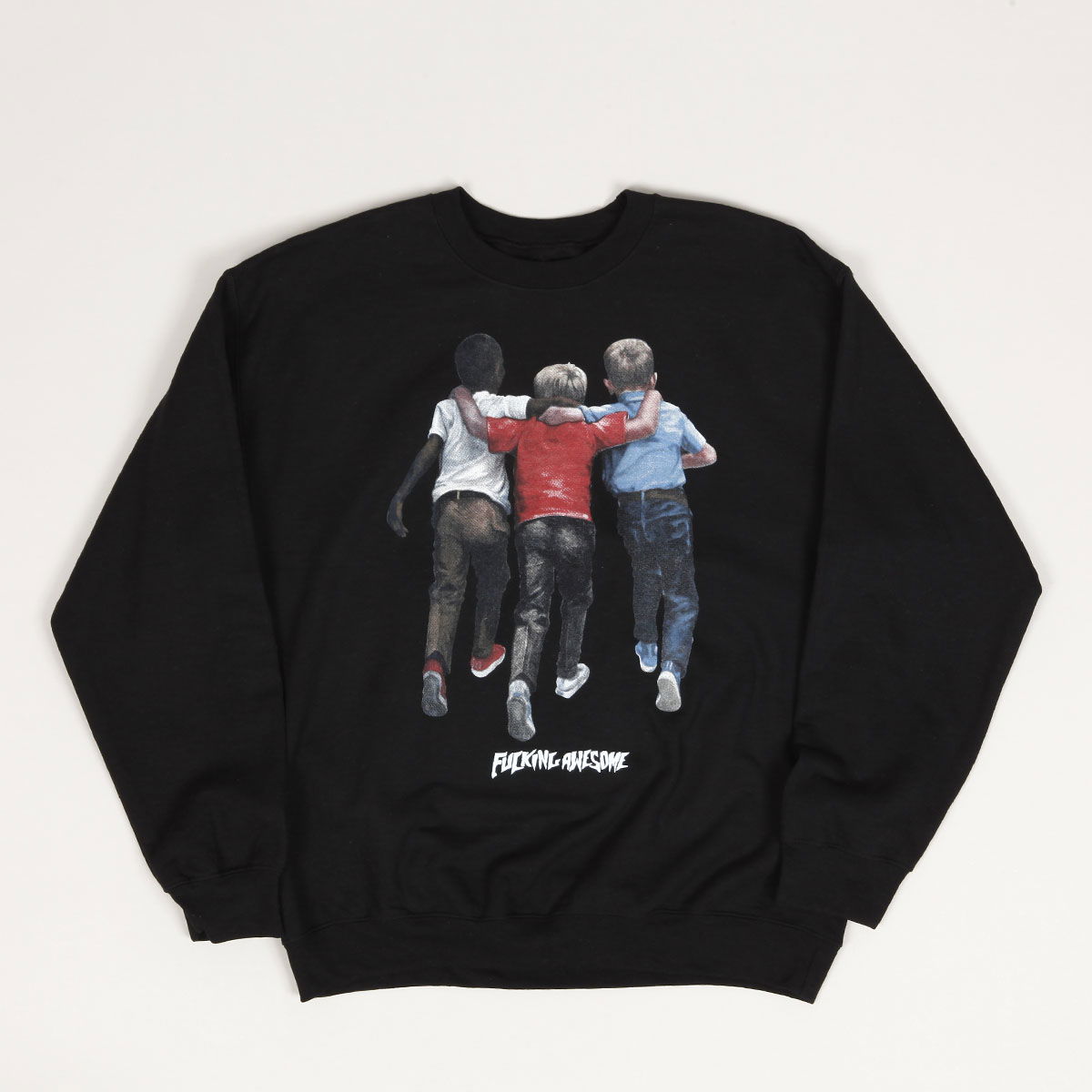 Mikina Fucking Awesome Kids Alright Crewneck Sweatshirt Čierna | PN7711, 1