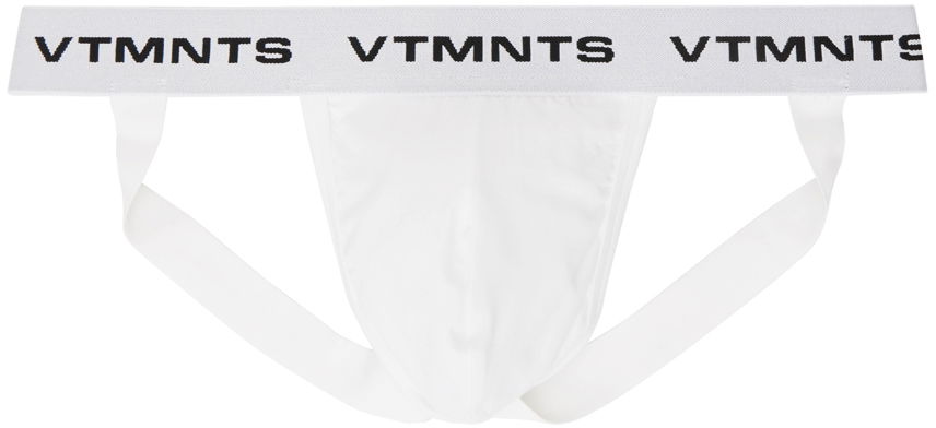 Body VETEMENTS Logo-Woven Jockstrap Biela | VL22UN400W, 0