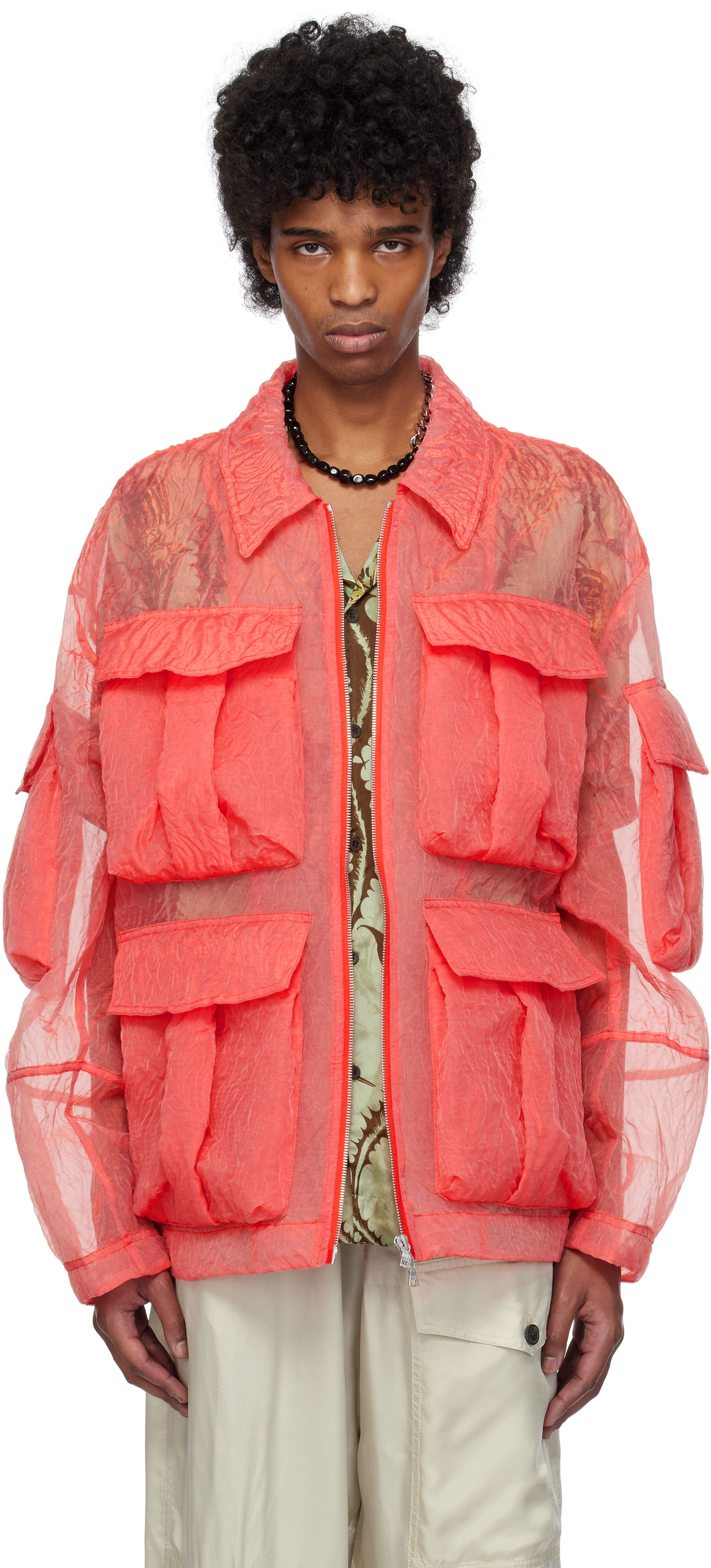 Dries Van Noten Crinkled Pocket Jacket