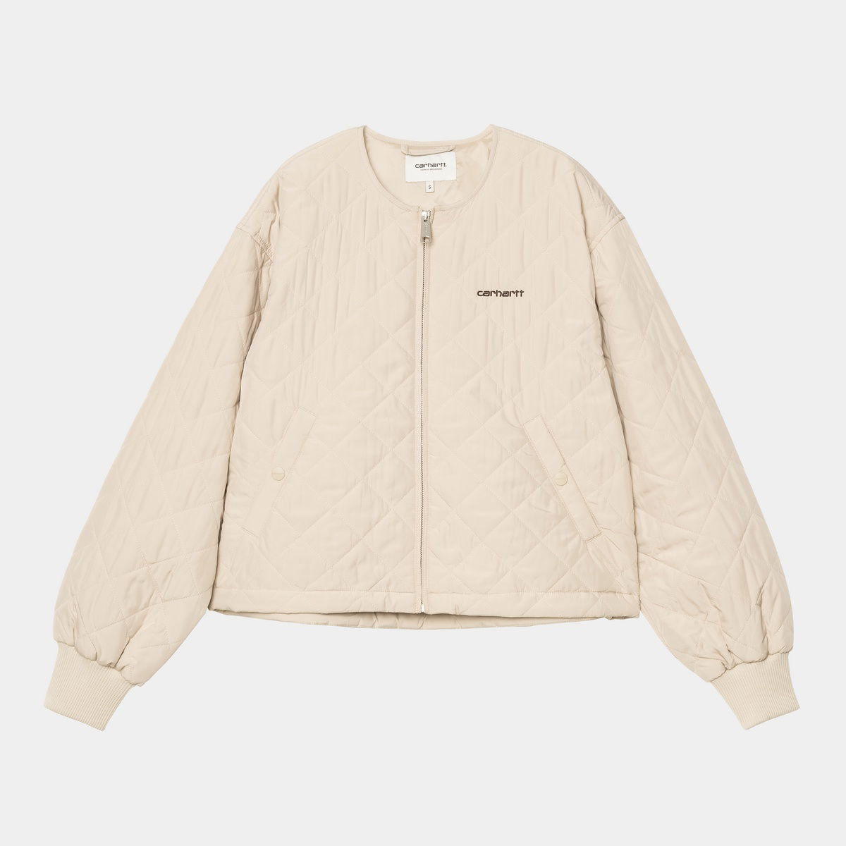 Bunda Carhartt WIP Women's Elma Quilted Liner Jacket Béžová | I035376_8, 0