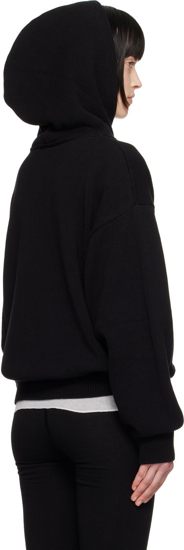 Mikina 032C Knit Hoodie with Logo Čierna | S25-URK-0611-000-W, 2