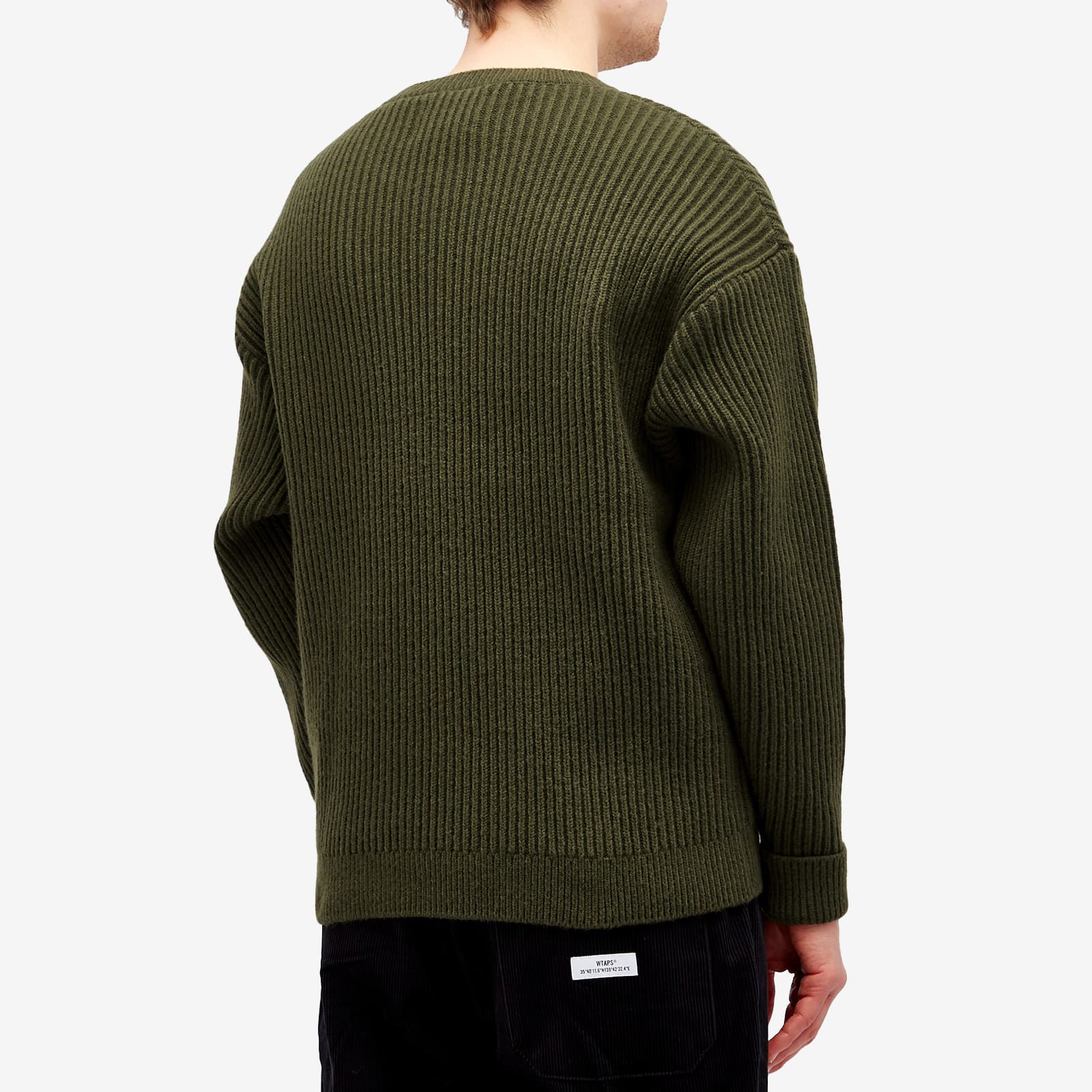 WTAPS 06 Heavy Ribbed Knit Sweater, Size Large