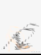 Metallic Leather High Heel Sandals