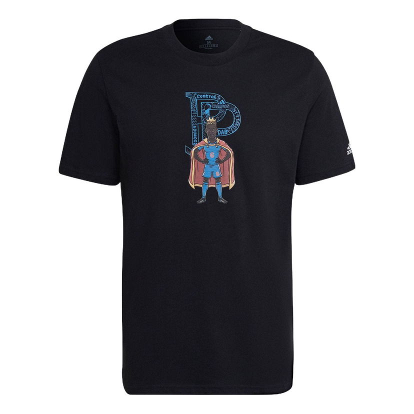 Tričko adidas Originals Round Neck Short Sleeve T-Shirt with Cartoon Graphic Čierna | HA0907