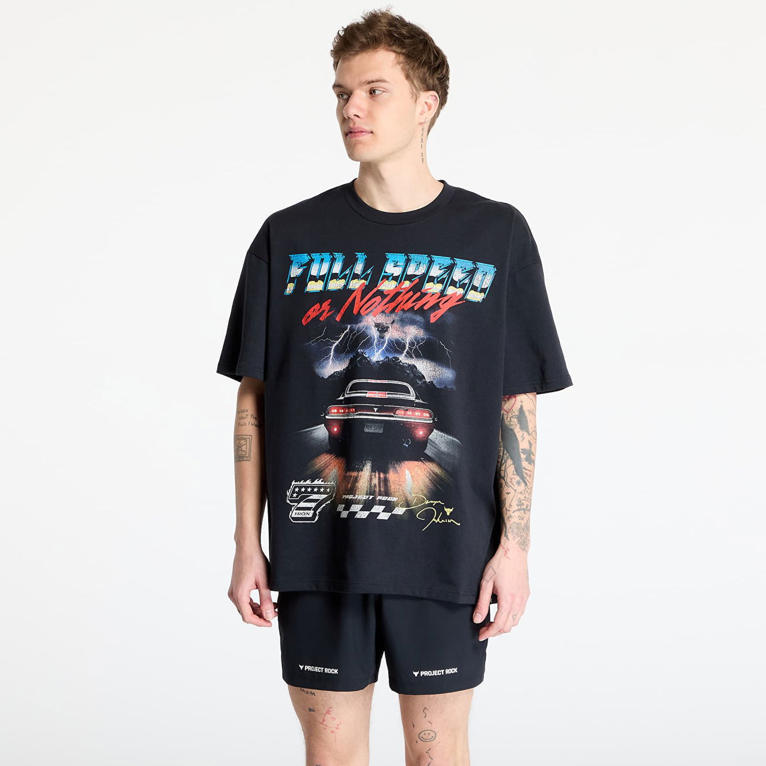 Tričko Under Armour Project Rock Heavyweight T-Shirt Čierna | 1389934-001, 0
