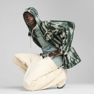 Vetrovka Puma PALAIS ARTISAN Seersucker Hooded Jacket Zelené | 629390_30, 2