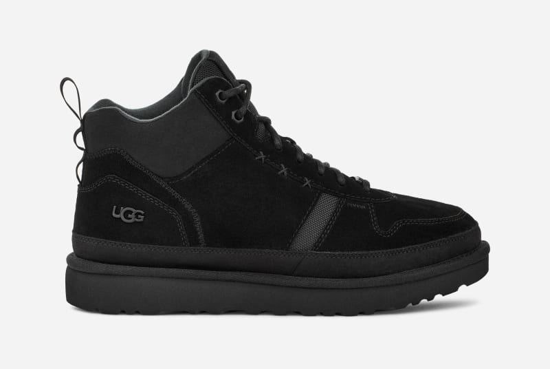 Oblečenie UGG ® Highland Hi Heritage Trainer in Black Suede, Size 9, Leather Čierna | 1144054-BLKS, 0