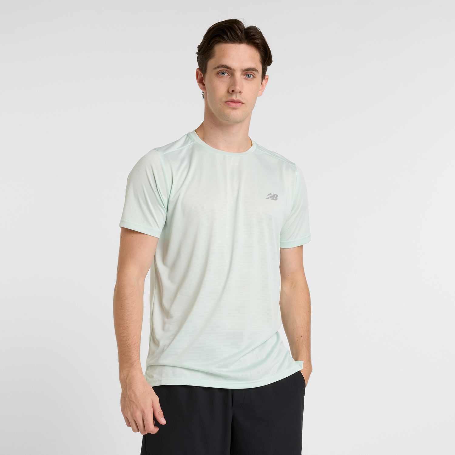 Tričko New Balance Men's Mint T-Shirt MT41222 Zelené | NBMT41222CYS, 0