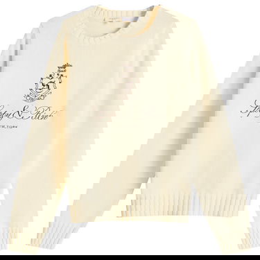 Sveter Sporty & Rich Sporty & Rich Women's Vendome Knitted Jumper, Size Large Béžová | WS065606205WH37, 1