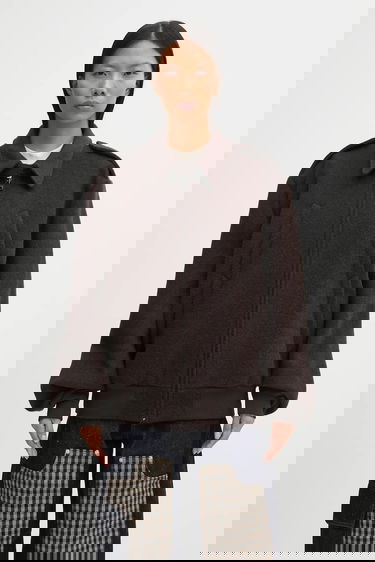 Bomber bunda Maison Margiela MM6 Maison Margiela Wool Jacket Transitional Oversize Hnedá | S62AN0169.M35635.002F, 0