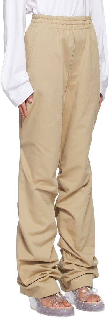 Nohavice We11done We11done Banded Shirring Trousers Béžová | WD-PT1-23-296-U-BG, 1
