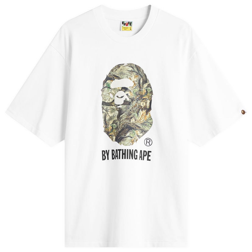 Tričko BAPE Tree Edge Camo Graphic T-Shirt By Bathing Ape Biela | 001TEL801304M-WHT