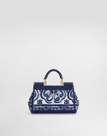 Kabelka Dolce & Gabbana Dolce & Gabbana Sicily Small Embroidered Handbag Modrá | BB7116BW050HA3OB, 3