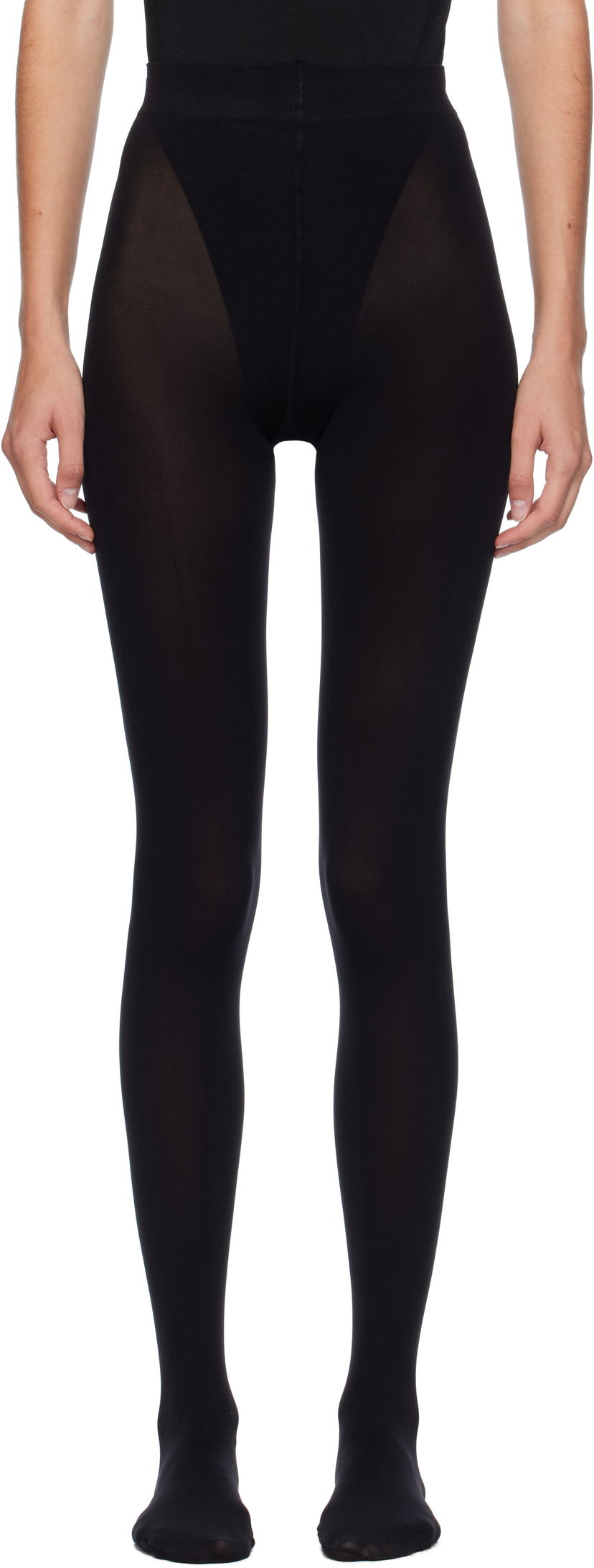 Ponožky Alaïa ALAÏA Integrated Feet Tights Čierna | AA9A55553M785