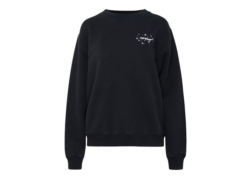 Mikina Off-White Cotton Sweatshirt Black Čierna | OWBA055F23JER0041001, 0