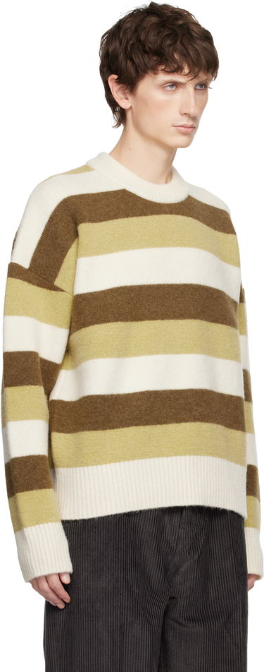 Sveter AMI Alpaca Striped Crewneck Sweater Rôznofarebný | H25UKS841.KN0126, 4