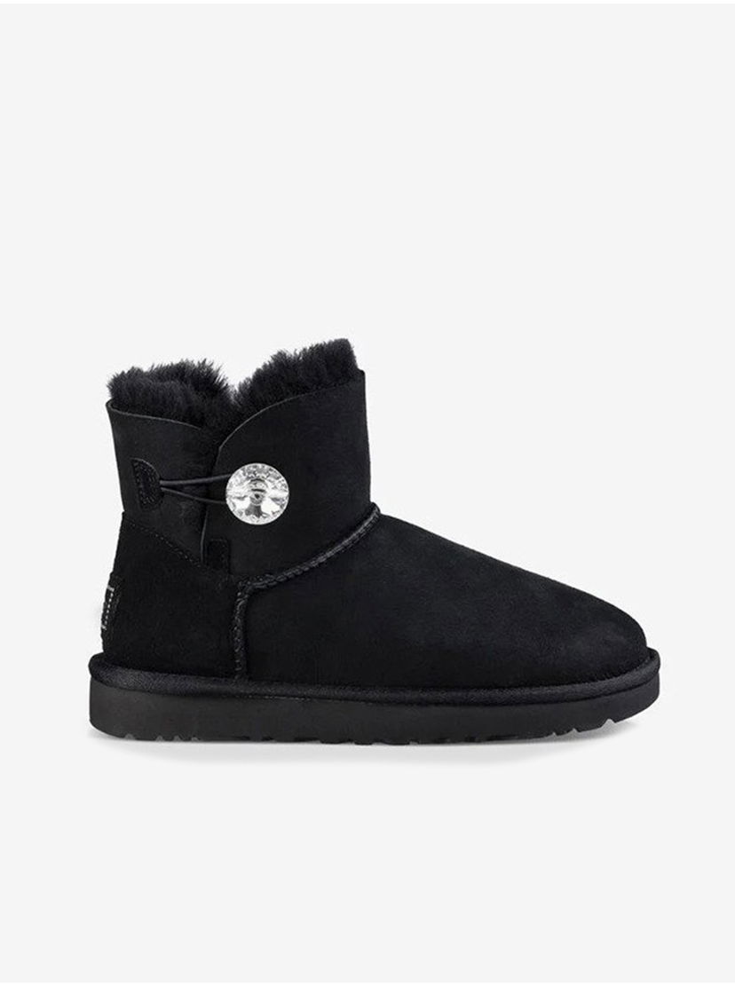 Tenisky a topánky UGG Mini Bailey Button Bling Boots Čierna | 1016554_BLK