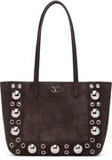 Mini Nellcôte Studded Suede Tote