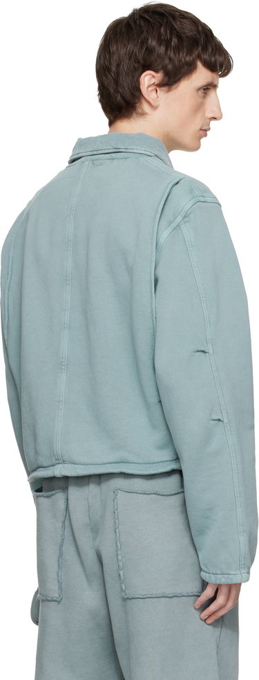 Bunda LES TIEN Heavyweight Full-Zip Utility Jacket Tyrkysová | CF-1097-PD, 2