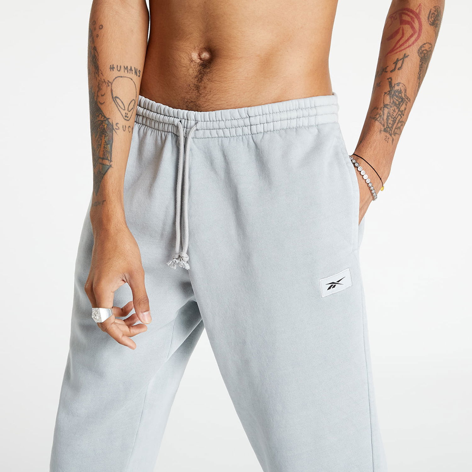 Nohavice a džínsy Reebok Cl Nd Pant Šedá | HI4616, 1