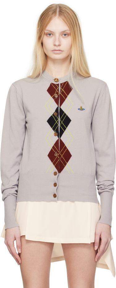 Sveter Vivienne Westwood Vivienne Westwood Argyle Cardigan Šedá | 1803005R-Y003D-, 0