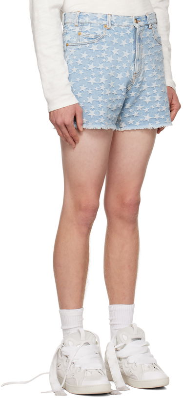 Šortky ERL Jacquard Denim Shorts Modrá | ERL05P005, 1