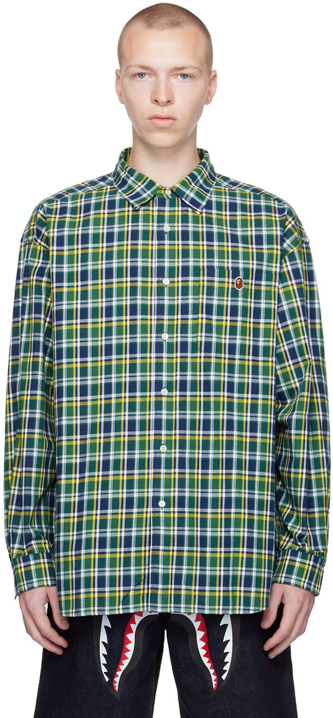 Košeľa BAPE Mini Shirt Zelené | 001SHJ301002M, 0