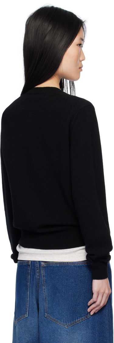 Sveter Comme des Garçons Black Cardigan With White Heart Čierna | AX-N061-051, 2