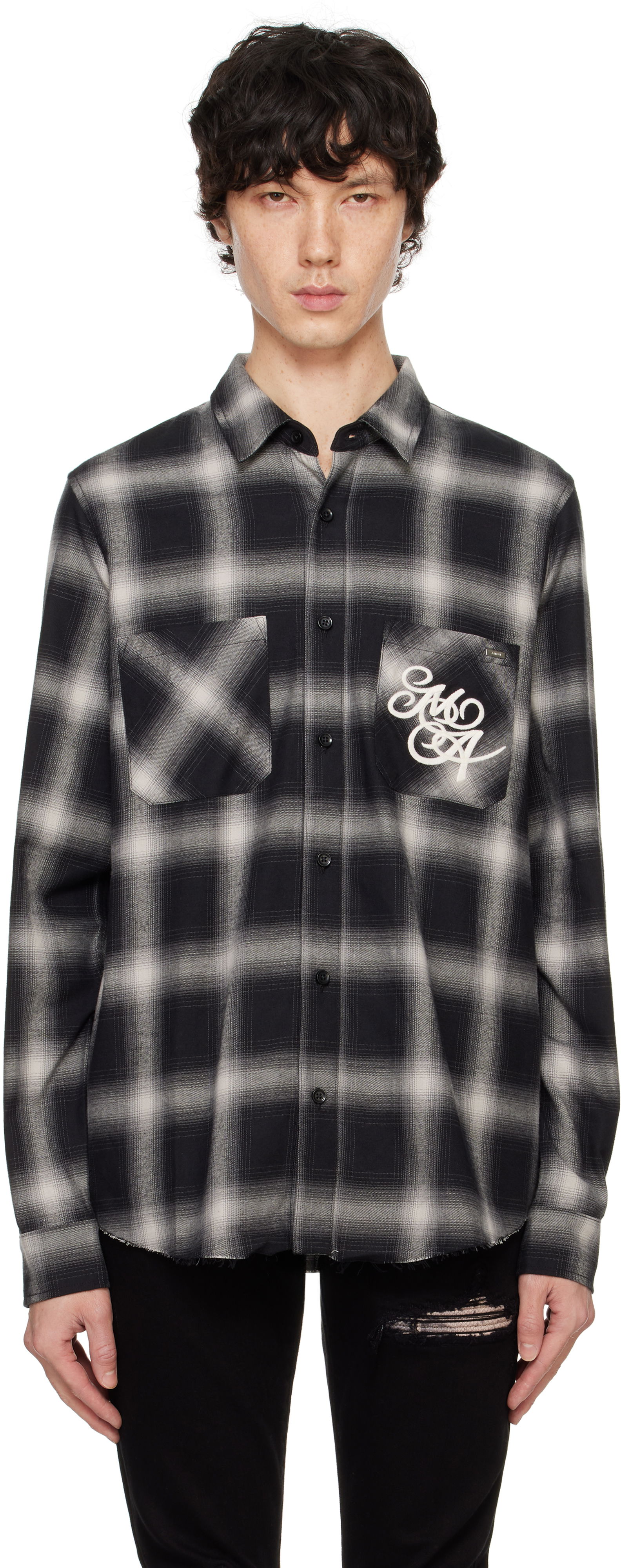 Amiri Swirl Flannel Shirt