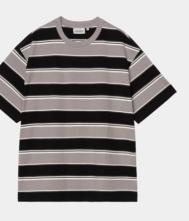 Tričko Carhartt WIP Malone Stripe Short Sleeve T-Shirt Šedá | I035301_8, 0