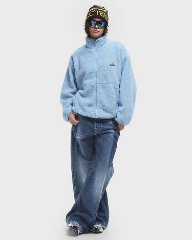 Sveter American Vintage American Vintage HOKTOWN Fleece Jacket Modrá | HOK16CE25-BLEU-POLAIRE, 3