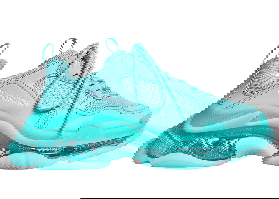 Tenisky a topánky Balenciaga S Clear Sole Blue Tyrkysová | 544351W2GA14590, 0