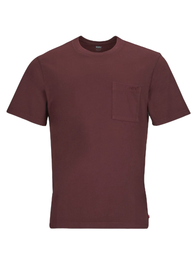 Tričko Levi's SS POCKET TEE RLX Vínová | A3697-0020