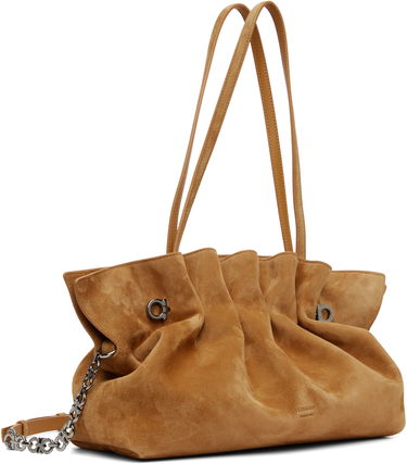Taška cez rameno FERRAGAMO Ferragamo Soft Suede Shoulder Bag Hnedá | 784186, 1