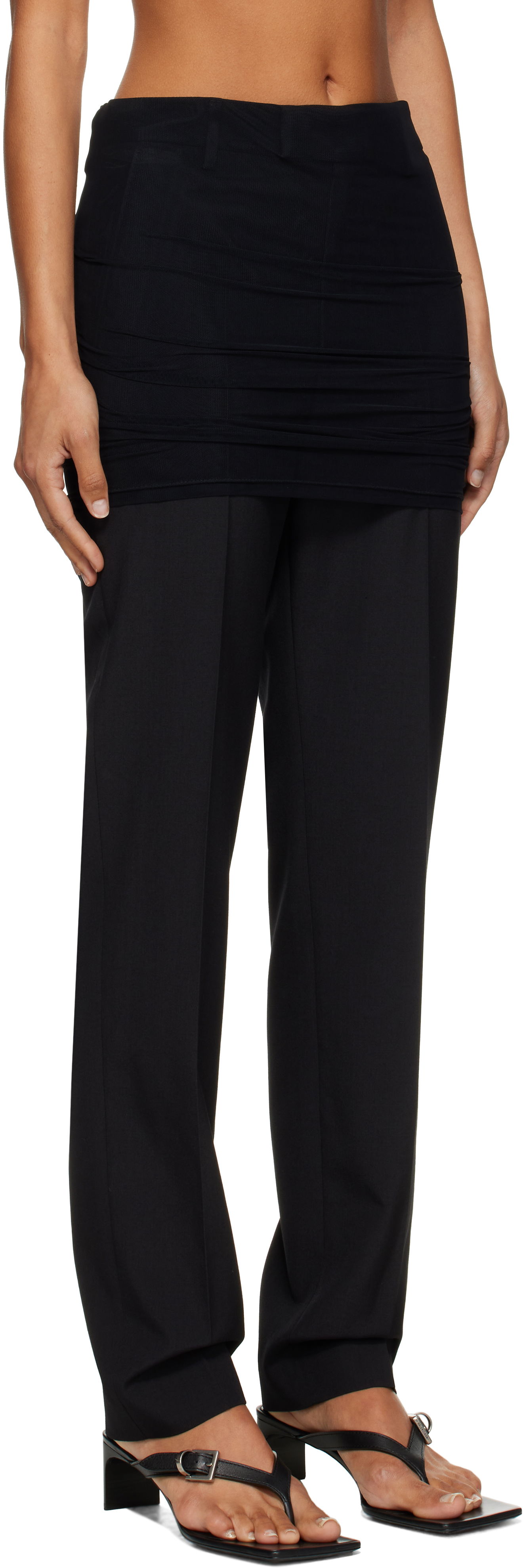 Nohavice Maison Margiela MM6 Maison Margiela Light Wool Blend Trousers Čierna | S62KB0248 M35436, 1