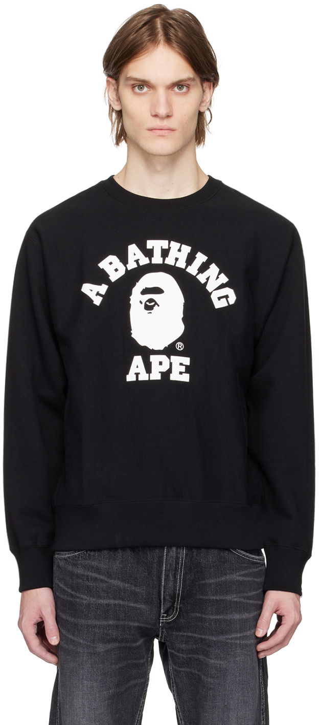 Sveter BAPE College Crewneck Čierna | 001SWI801011M, 0