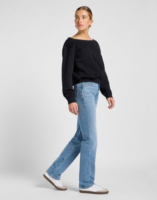 Mikina Lee Off Shoulder Sweatshirt Čierna | 112371335, 1