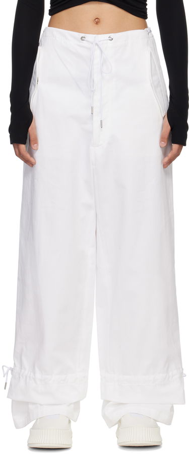 Cargo nohavice Dion Lee Dion Lee Eyelet Tie Trousers Biela | A2273R22, 0